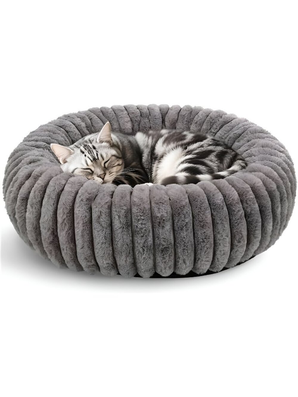 Cat Bed for Indoor Cats, 20 inch Calming Cat Bed with Ultra Soft Plush